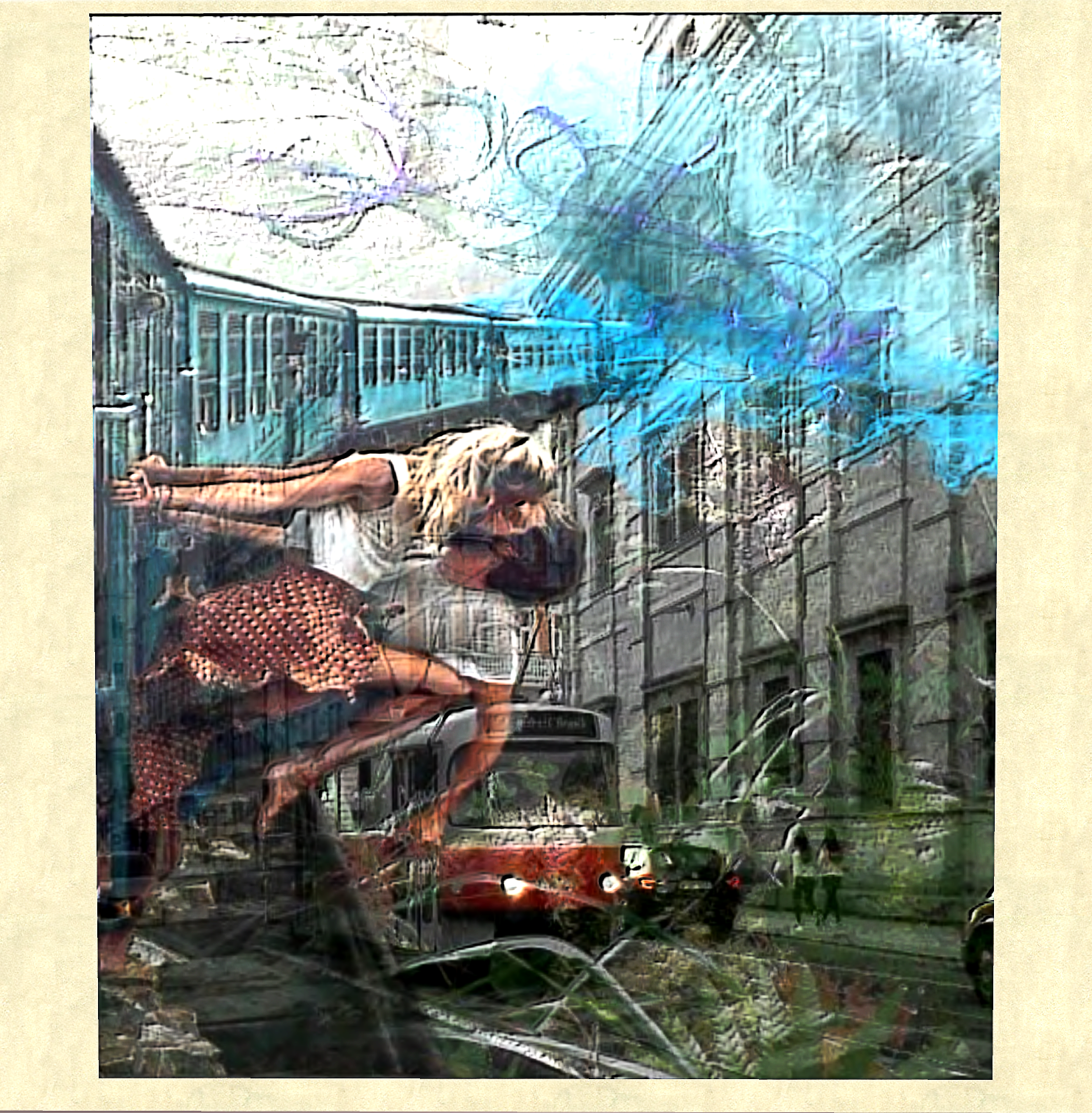 Trains and Woods Number 8 by Sisi Biedermann