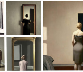 Wrong Mirrors art piece shown in Secondlife by Melusina Parkin