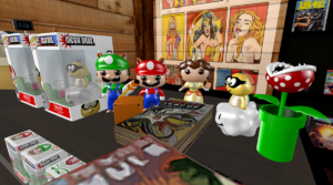 Photo of the knick-knacks available in the Frosty Toes Book and Coffee Shop in Secondlife